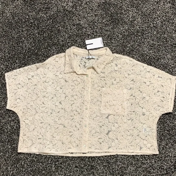 OAT New York Lace & Mesh Crop Top XL - Picture 12 of 12